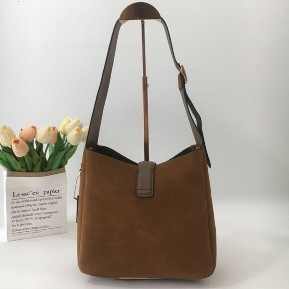 Coach Tan Leather Shoulder Bag - Picture 3 of 8